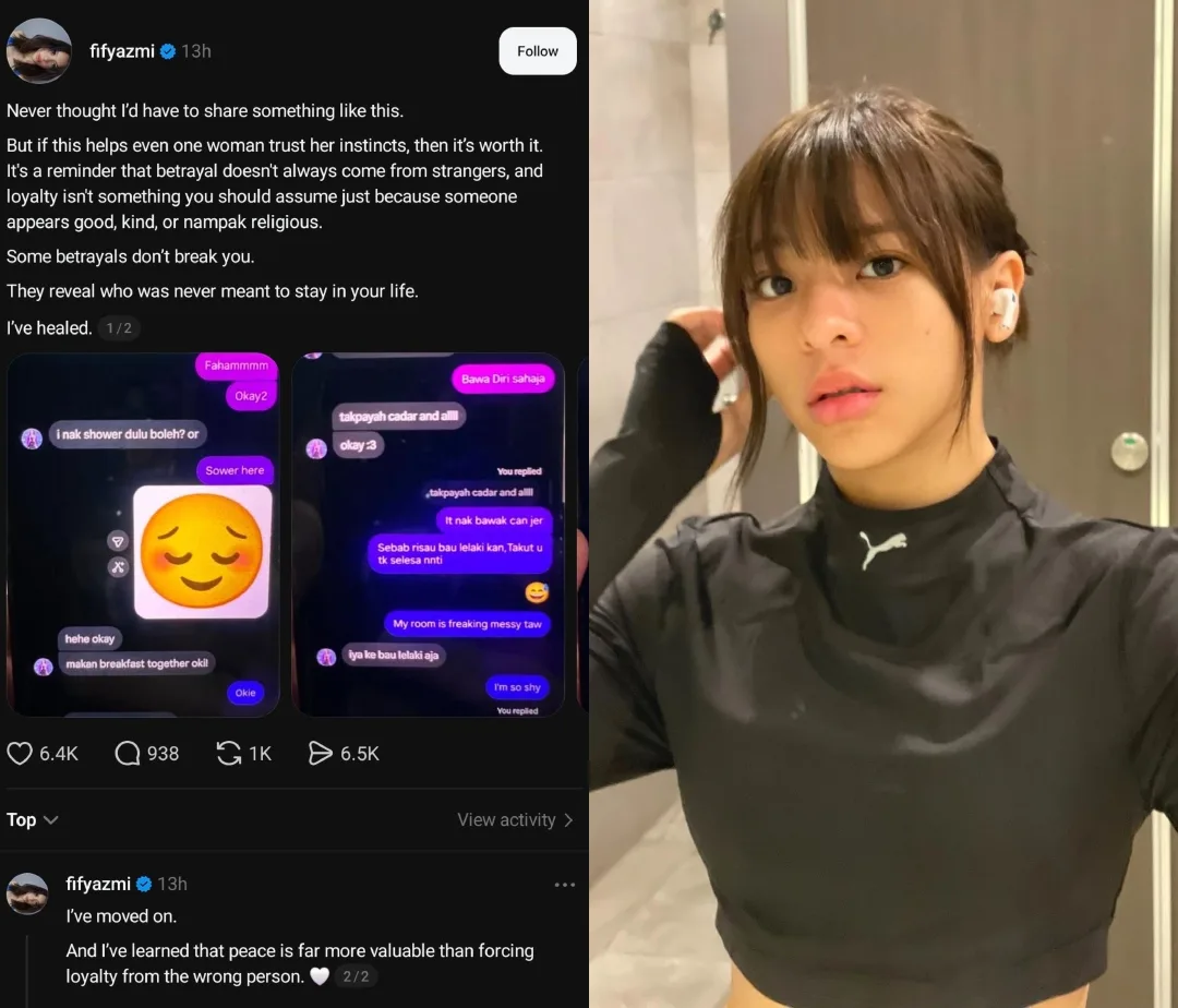 Dicurangi, Fify Azmi Dedahkan DM “Risau Bau Lelaki Lain, Takut You Tak Selesa”