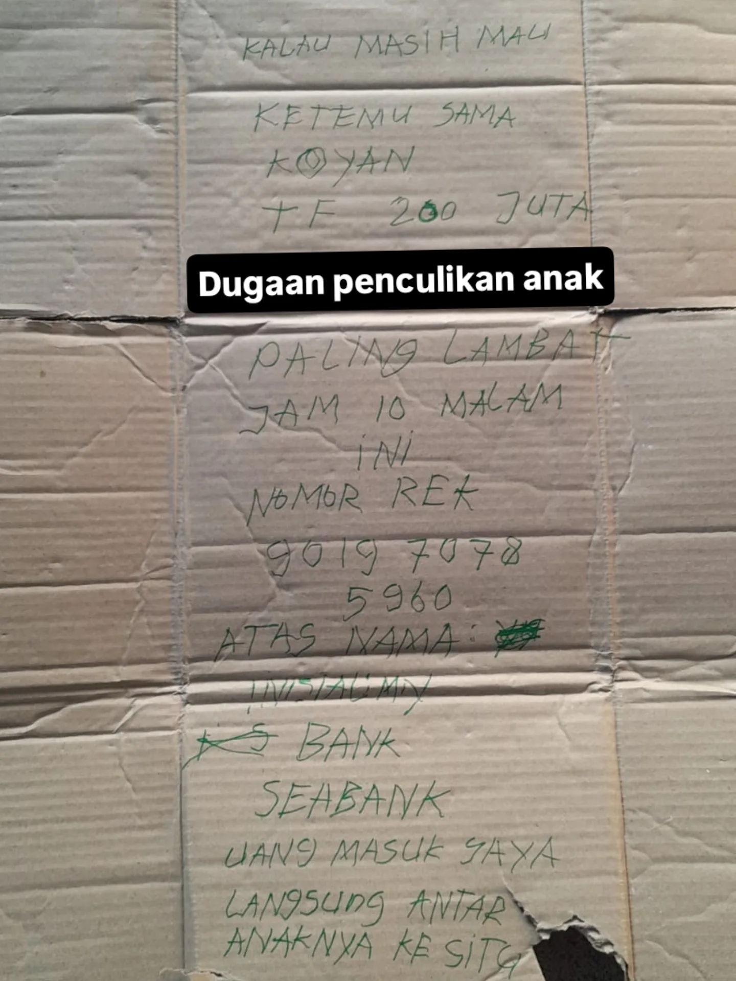 Bapa Guna E-hailing Terlanjur Borak Pasal Duit, Anak Ditenggelamkan Di Sungai