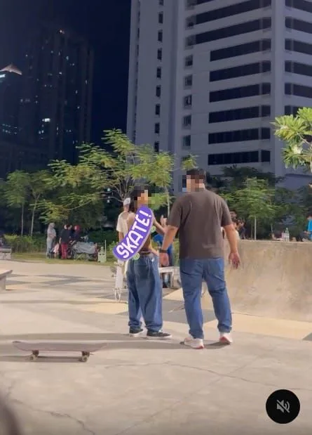 Bapa ‘Sound’ Pemain Skateboard Di Skatepark, Anak Mahu Main Kasut Roda