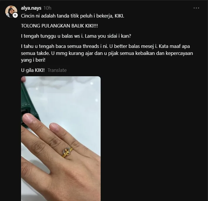 Bride Assistant Curi Mas Kahwin RM500, Cincin Pengantin Juga Hilang Masa Bersiap