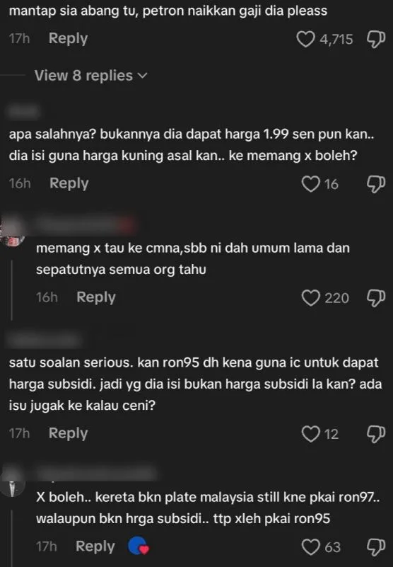 Lelaki SG Isi RON95, Tindakan Pantas Staf Stesen Minyak Angkat Nozel Raih Pujian