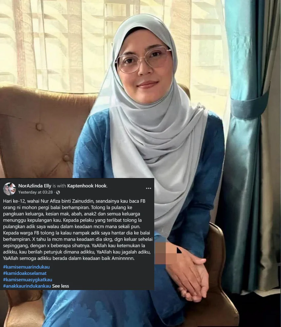 Hilang Sewaktu Pergi IV Kerja, Nor Afiza Maklumkan Sihat, Perlu Ruang Bertenang