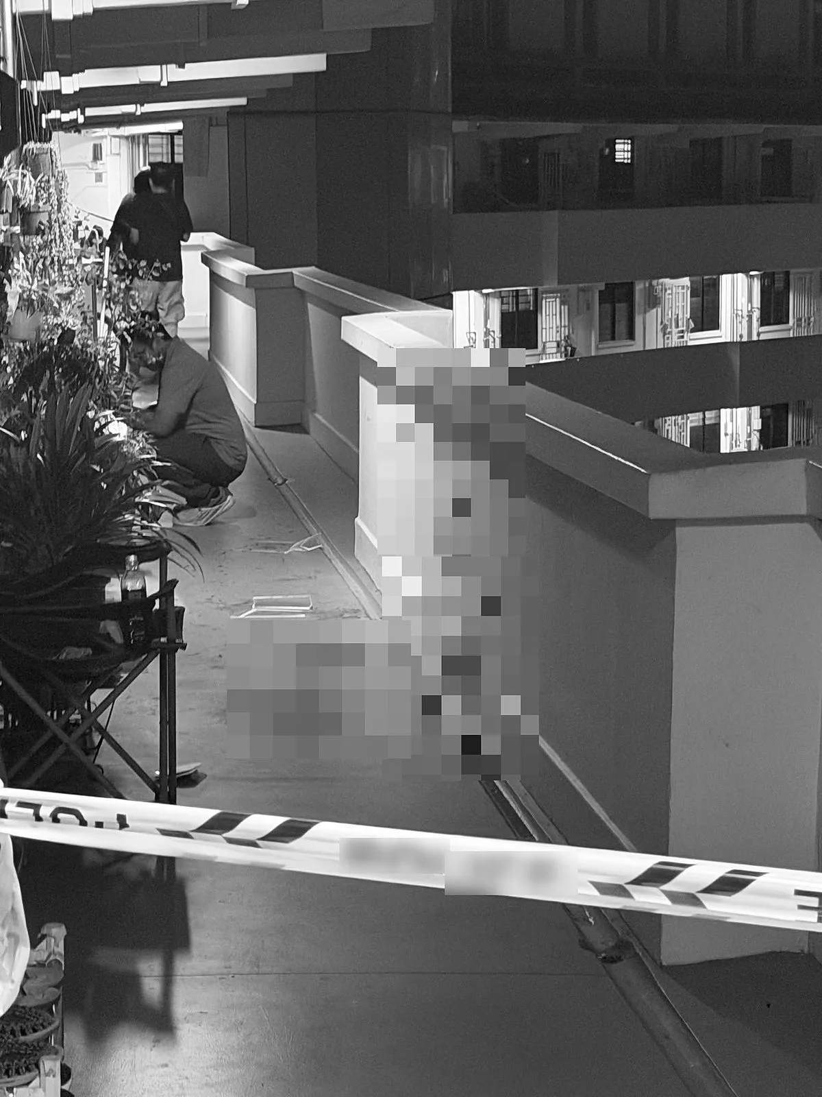 Kawasan kejadian dikordon pihak polis untuk siasatan