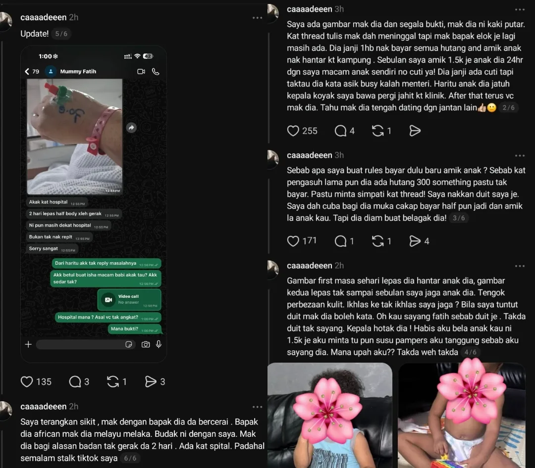 Ibu Kandung Reka Cerita Meninggal Dunia, 5 Bulan Tinggal Anak Pada Pengasuh