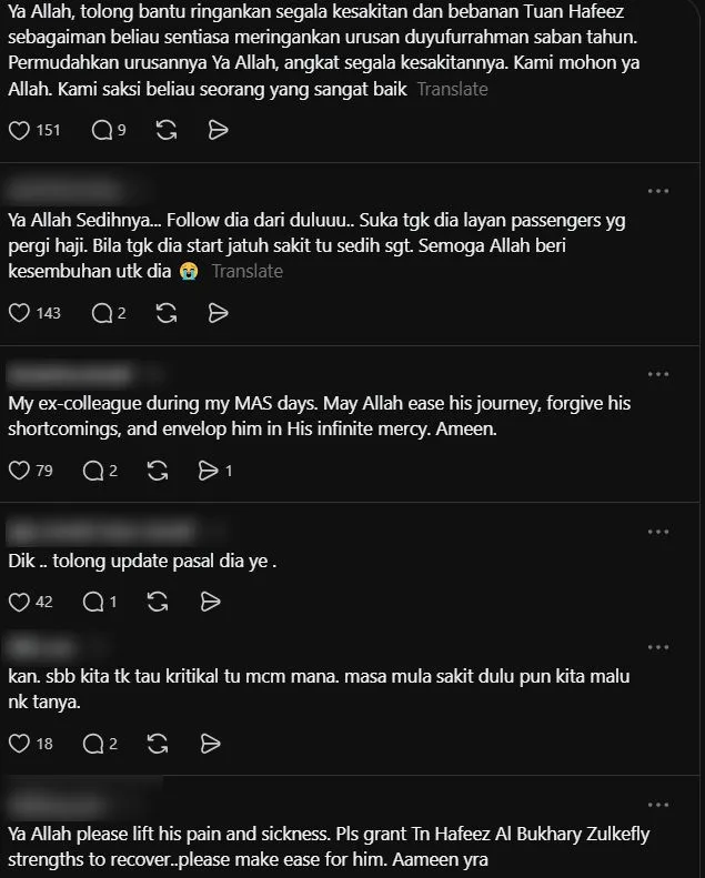 Terkenal Dengan Kemesraan Layani Jemaah Haji, Pramugara MAS Kini Kritikal