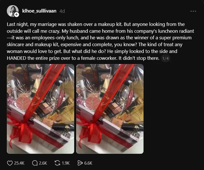 Menang Hamper Makeup Mahal, Suami Bagi Ke Kawan Kerja, Lupakan Isteri Di Rumah