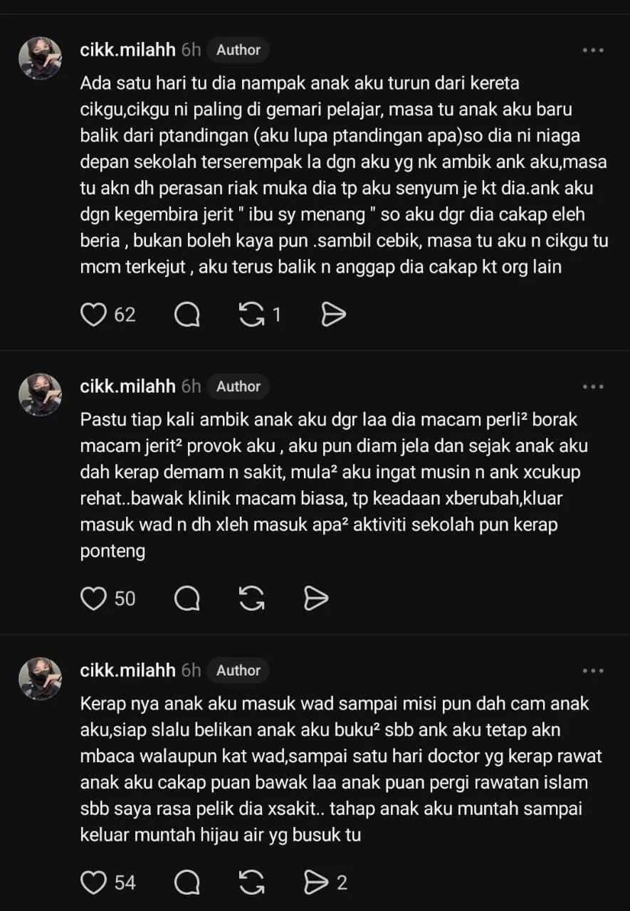 Murid Darjah 5 Cemerlang Akademik Disihir Ibu Rakan Sekelas-“Muntah Hijau Busuk”