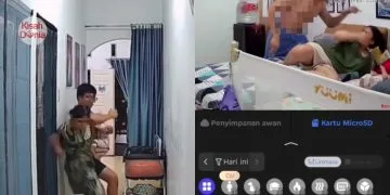 Asyik Nak Berkepit & Pantang Letak, Bapa Pasrah Gendong Anak Sambil Masak