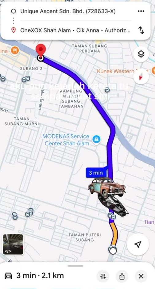 Wanita Tengking Kereta Depan, Rupanya Keluar Simpang Melulu, Car Seat Terbalik