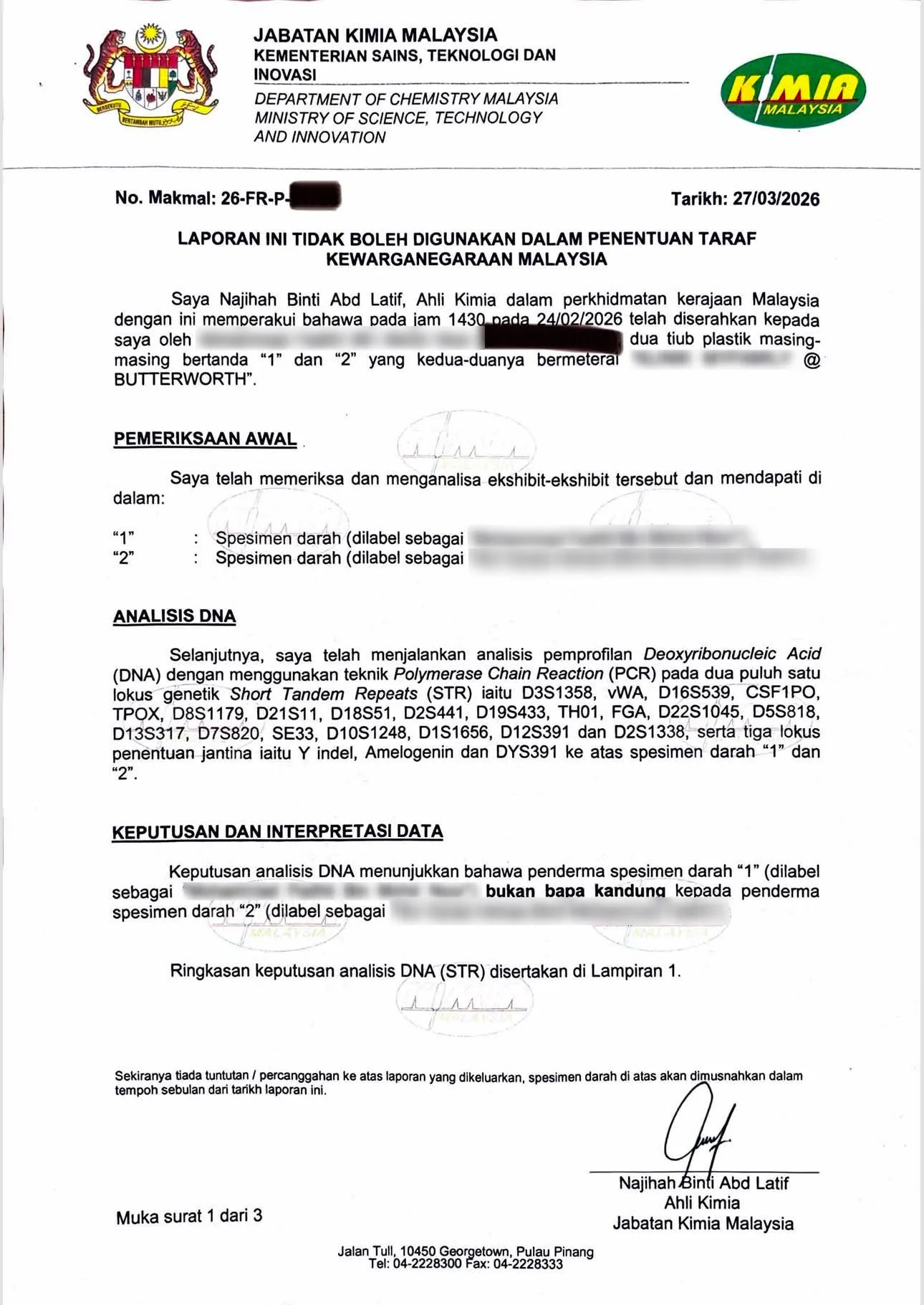 Wanita Curang Dengan Askar TLDM, Ujian DNA Sahkan Status Anak Tak Sah Taraf