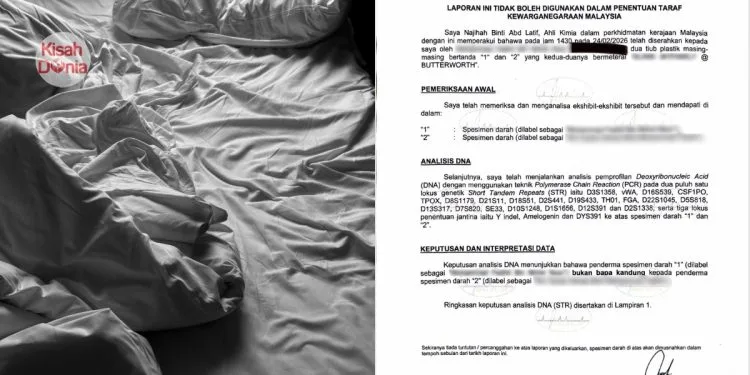 Wanita Curang Dengan Askar TLDM, Ujian DNA Sahkan Status Anak Tak Sah Taraf