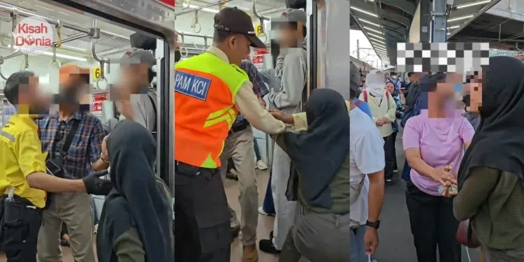 Lelaki Tersenggol & iPhone Terjatuh Ke Landasan, Wanita Tantrum Terpekik-Pekik
