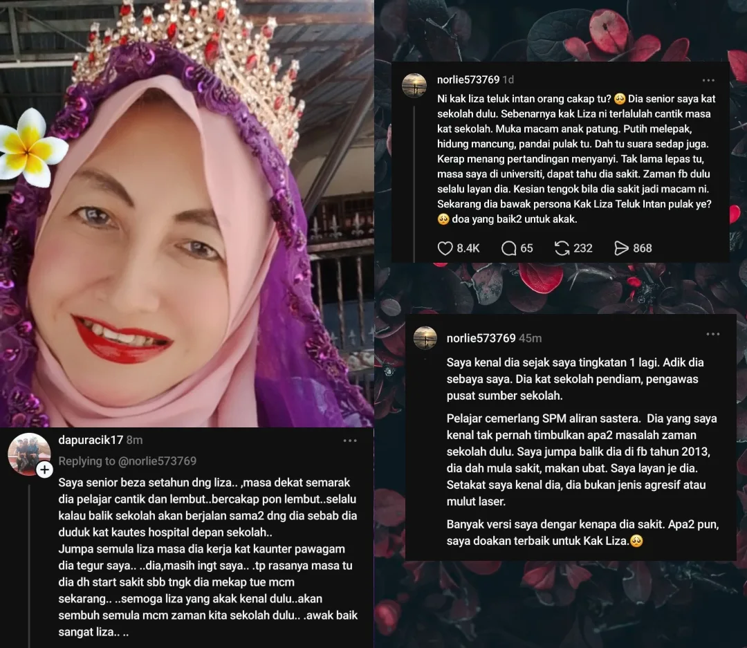 Rakan Lama Dedah Tentang Kak Liza Teluk Intan-“Pelajar Cemerlang SPM & Cantik”