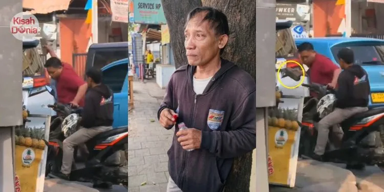 Rider Tak Sengaja Senggol Cermin Sisi, Pemandu Alphard Hempas Batu Ke Motosikal